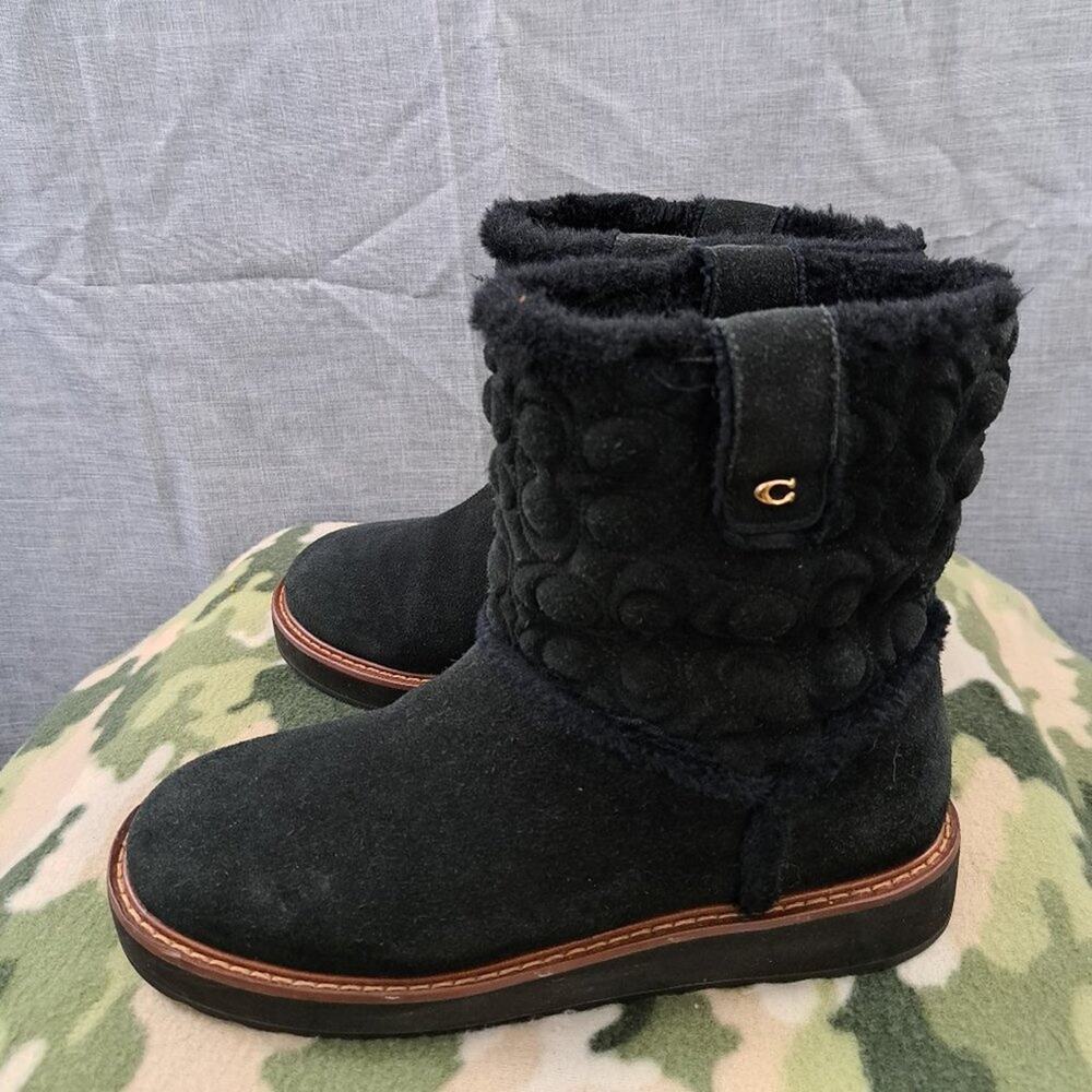%Coach, ivy boot, Black, Size 8B Women  / D13